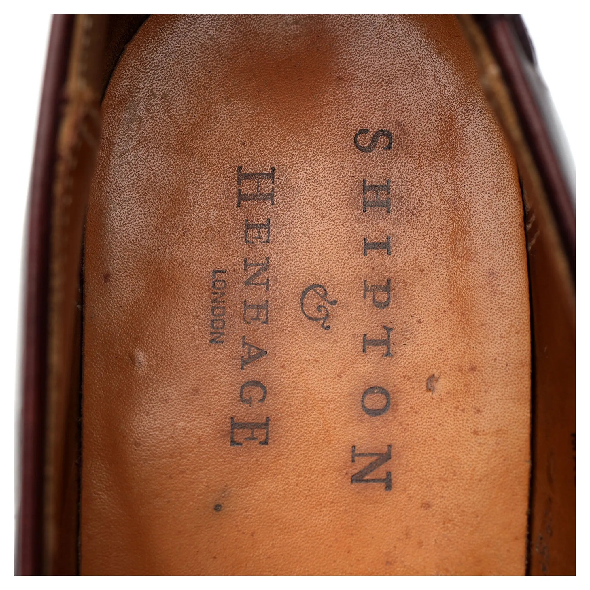 Shipton & Heneage 'Cavendish' Burgundy Leather Tassel Loafers UK 6.5 EX