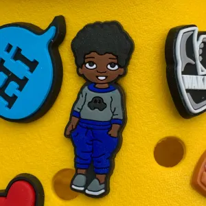 SHOE CHARMS - BLUE SWEATS LIL MAN