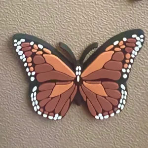 SHOE CHARMS - BROWN BUTTERFLY