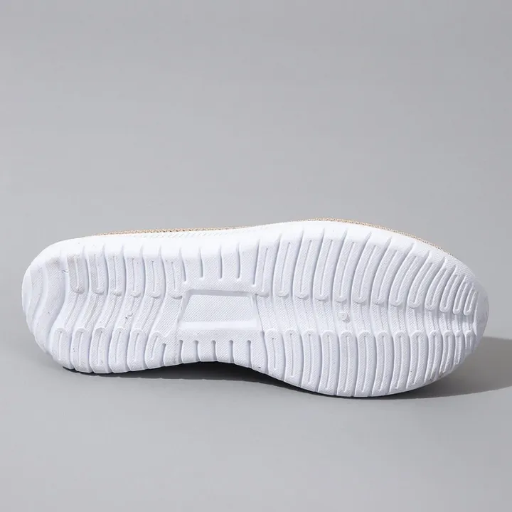 Sienna | White Knit Loafers