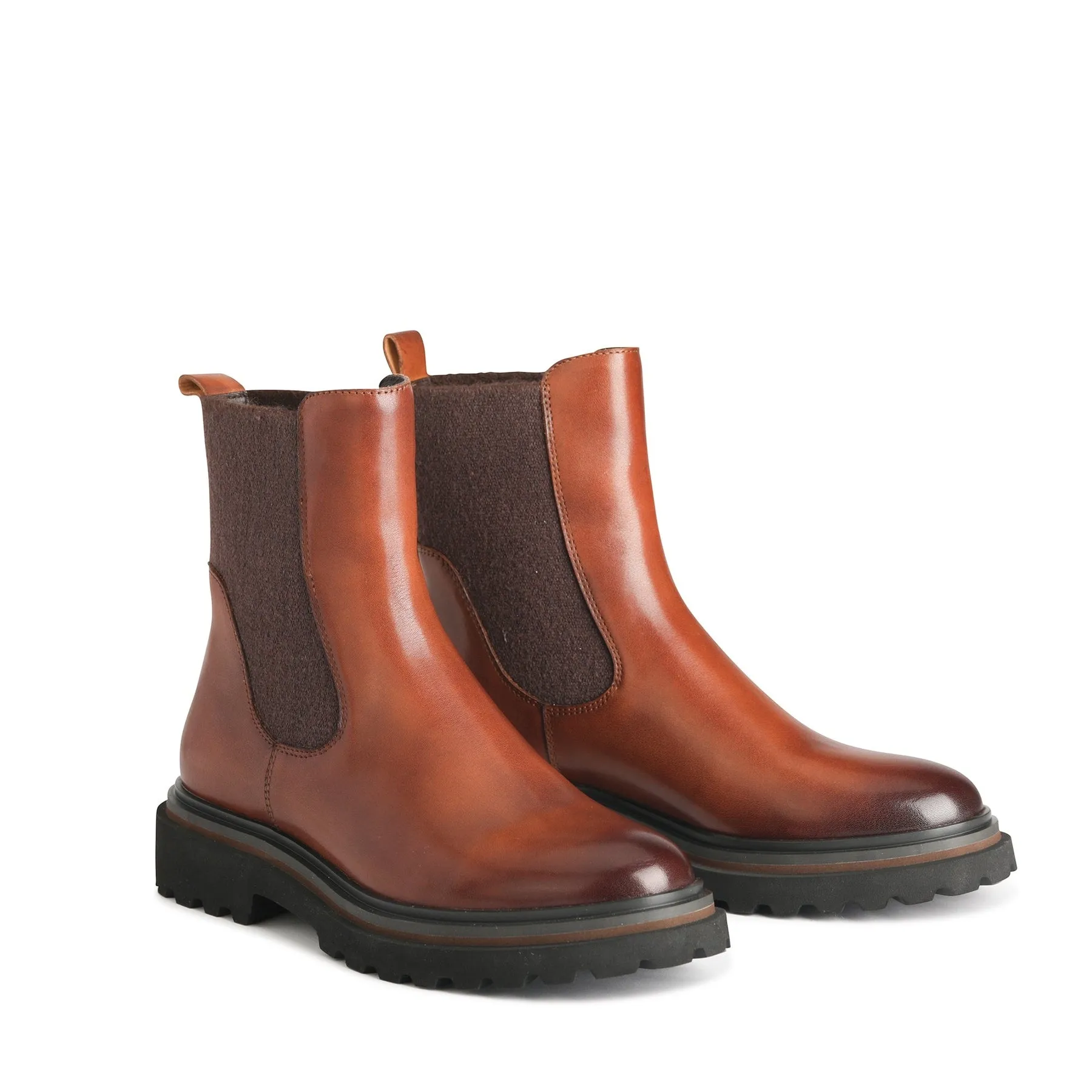 SKYLER LEATHER CHELSEA BOOTS