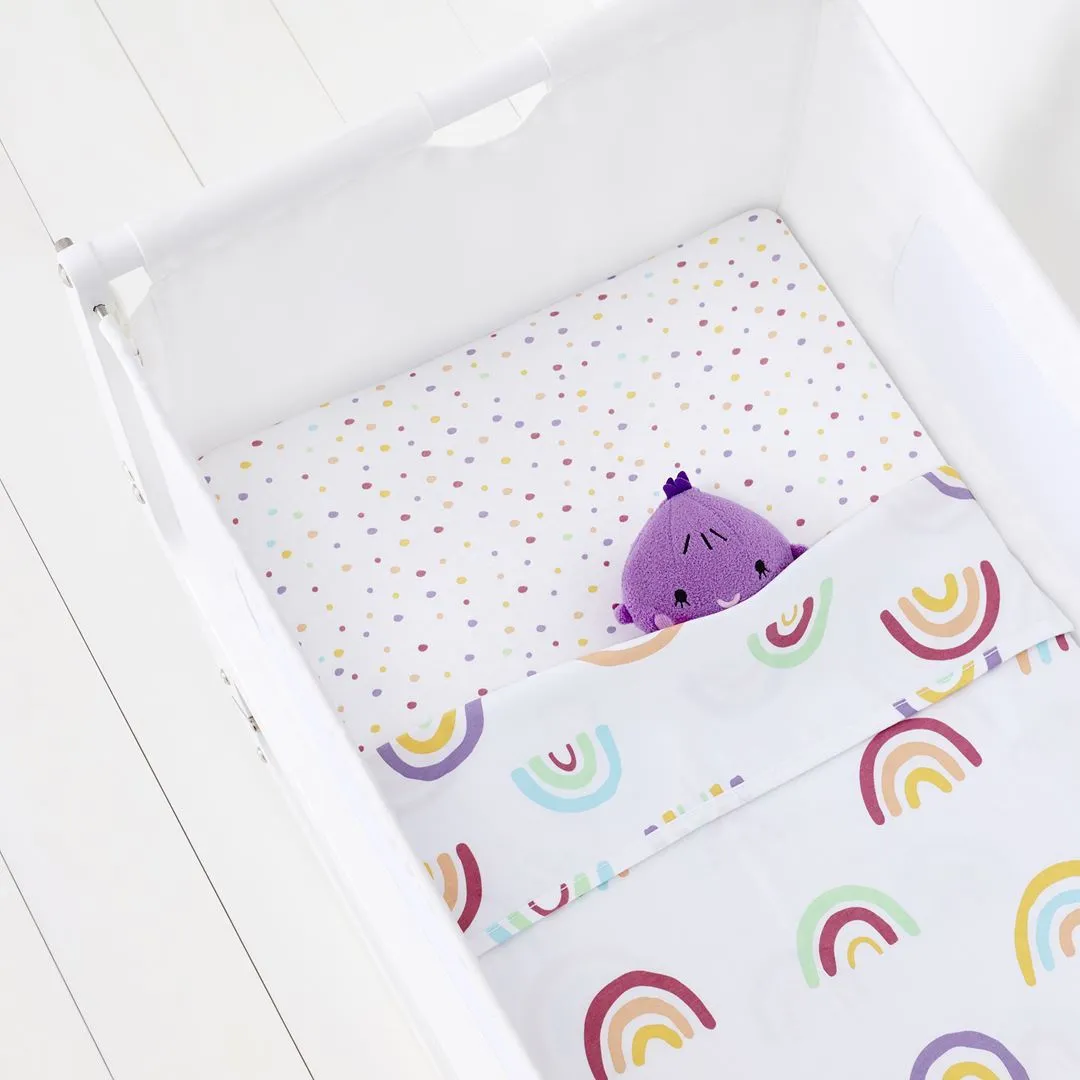 SnuzPod Crib 2 Pack Fitted Sheets - Colour Rainbow