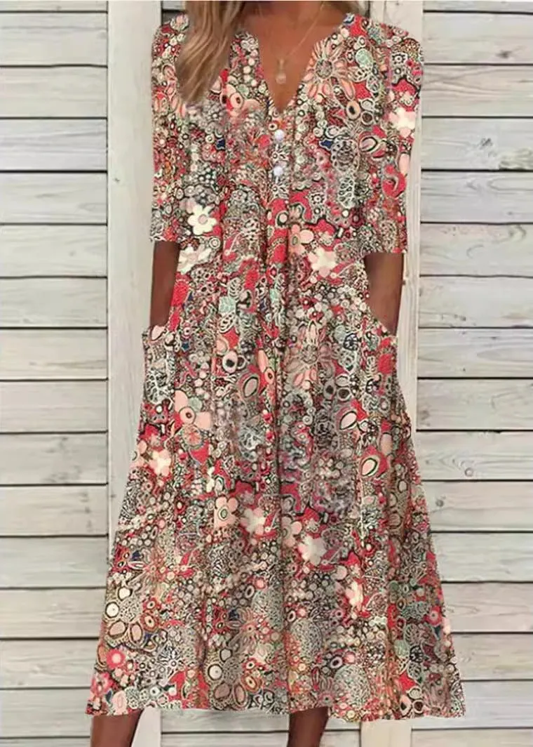 Sophia - Breezy Floral Summer Dress