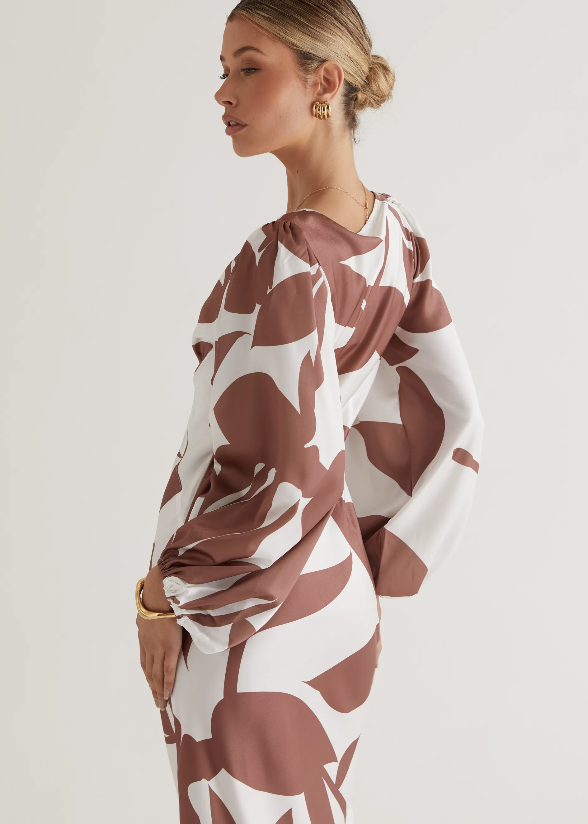 Stetha Maxi Dress - Auburn Leaf