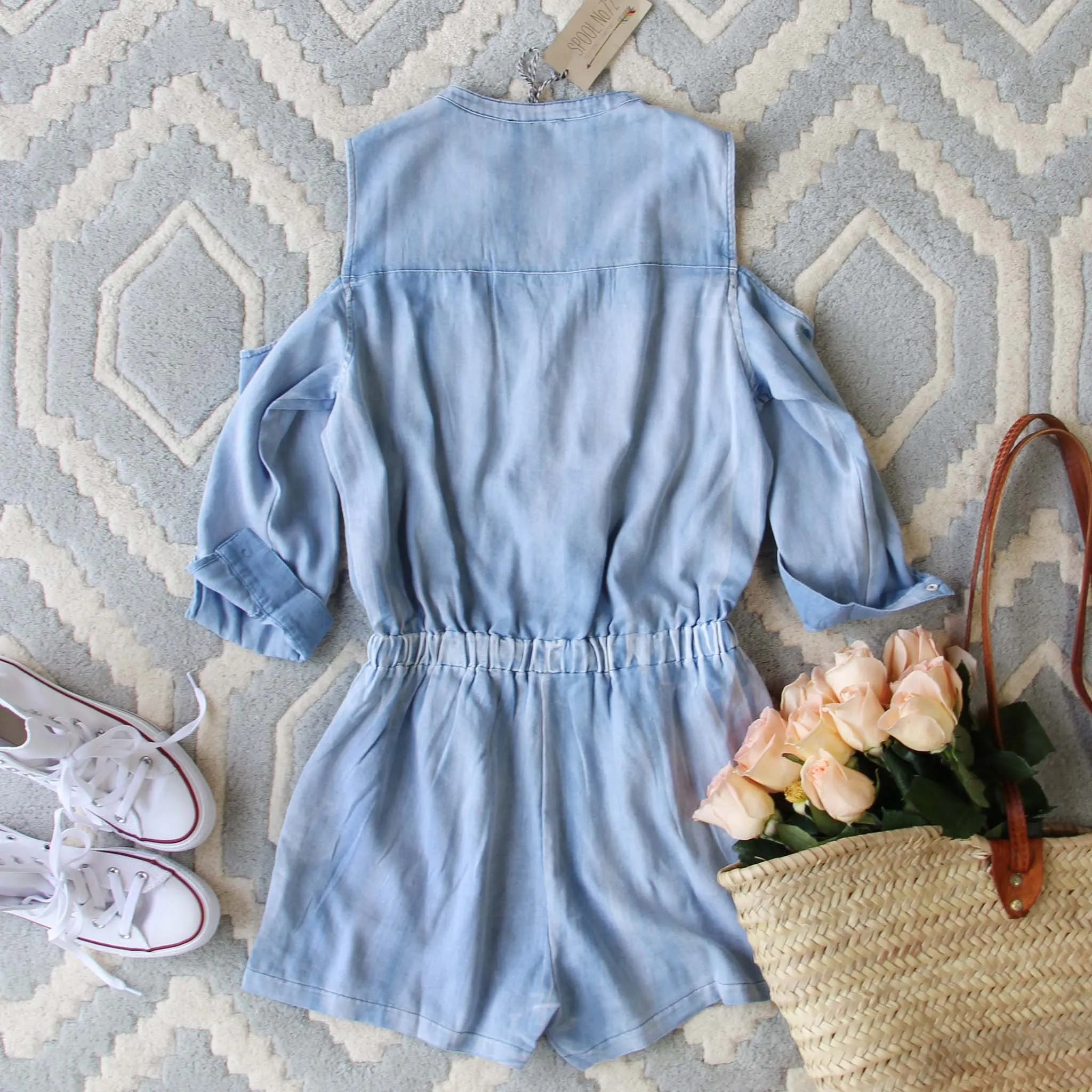 Sunny Chambray Romper