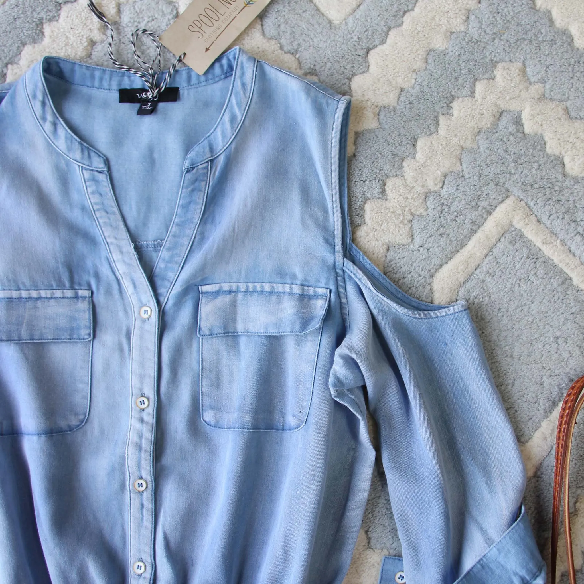 Sunny Chambray Romper
