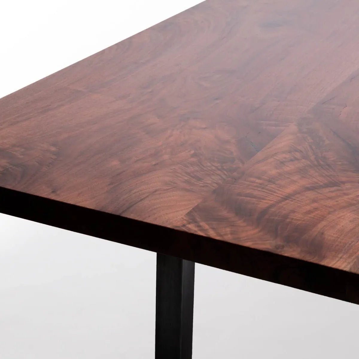 Sunrise Dining Table | Modern Wood and Steel Dining Table