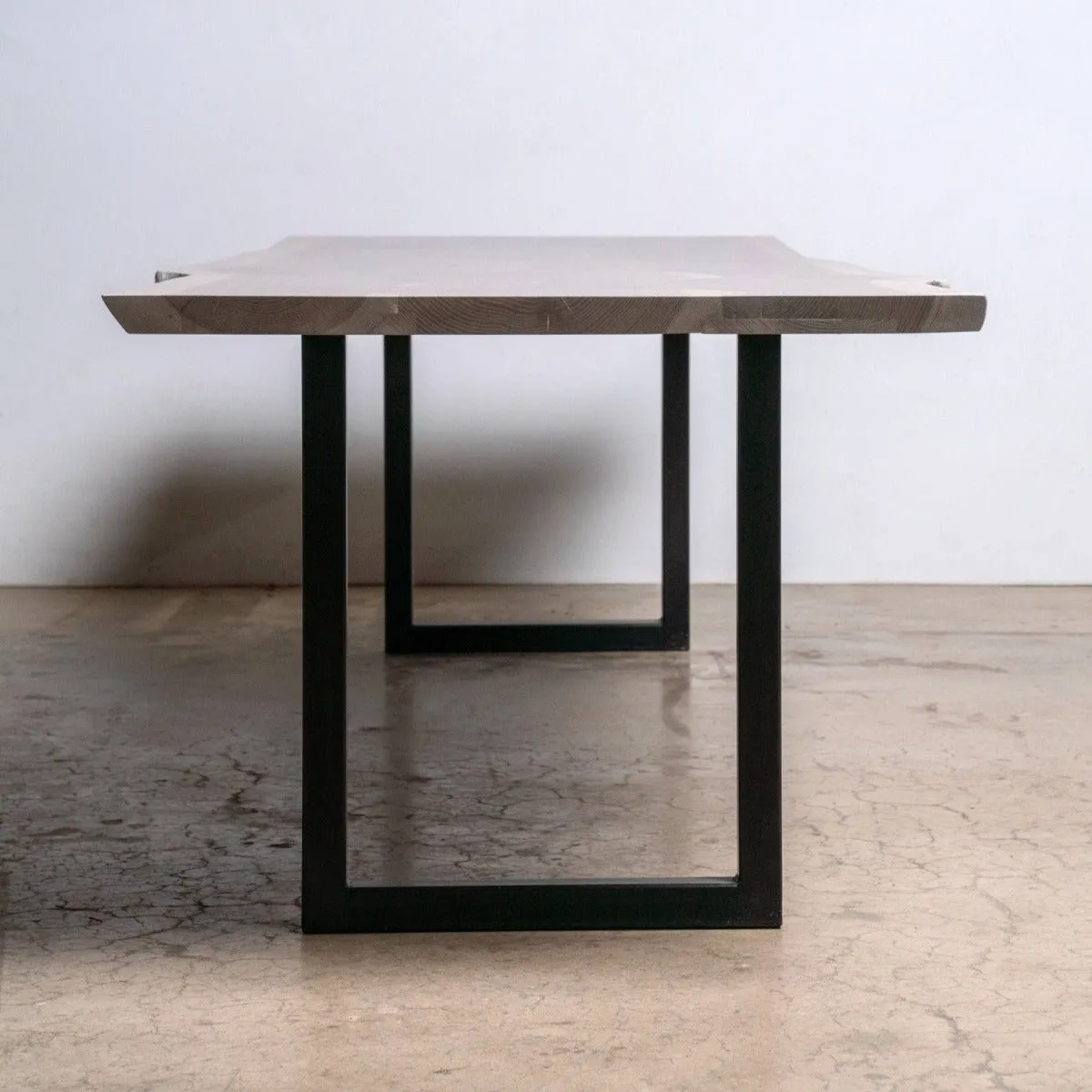 Sunrise Dining Table | Modern Wood and Steel Dining Table