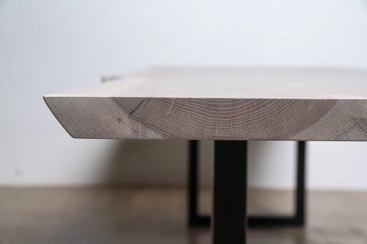 Sunrise Dining Table | Modern Wood and Steel Dining Table