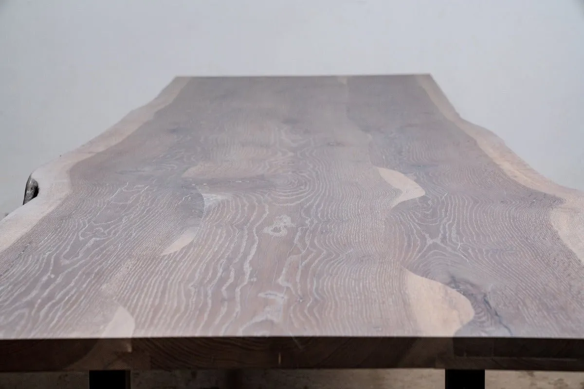 Sunrise Dining Table | Modern Wood and Steel Dining Table
