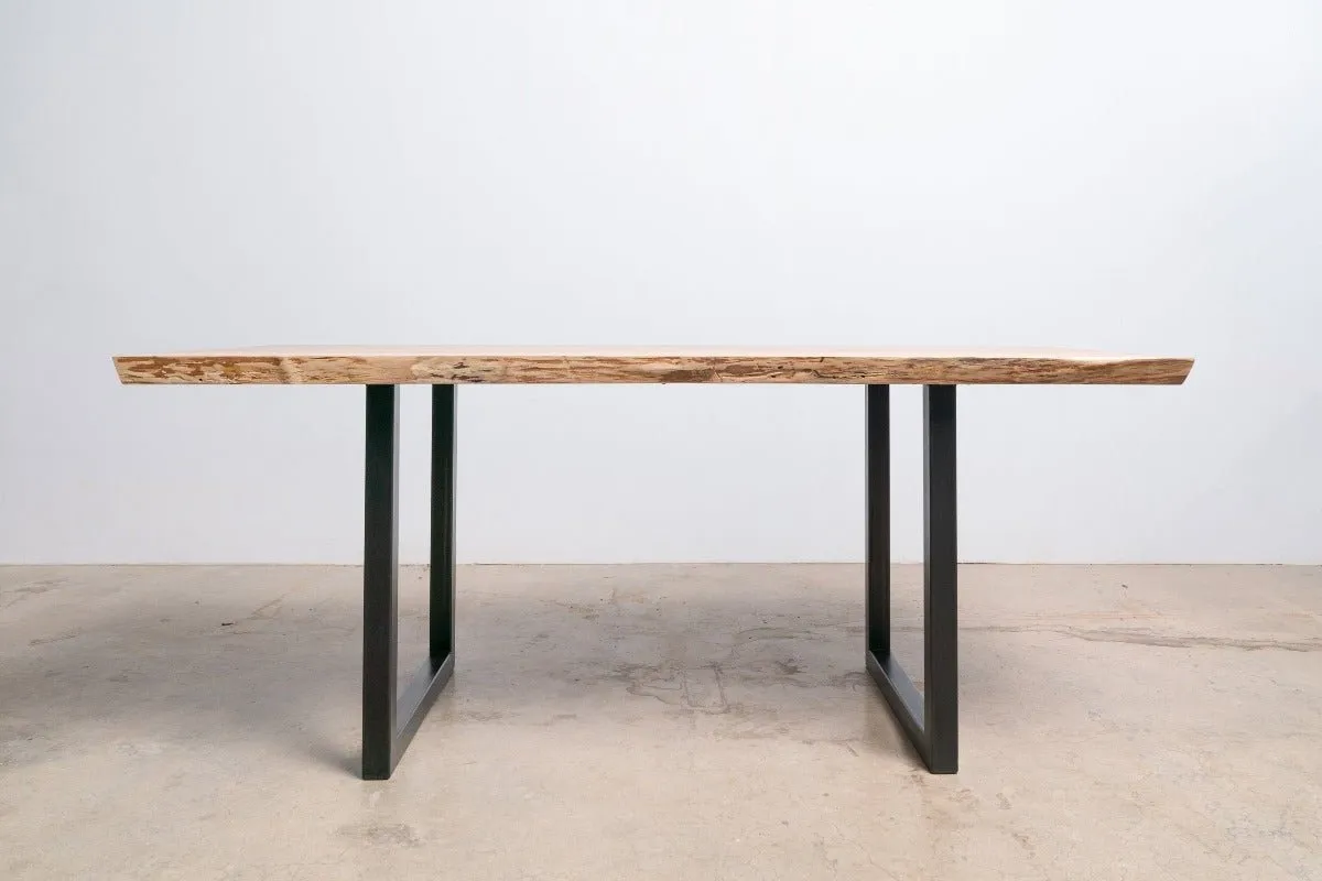 Sunrise Dining Table | Modern Wood and Steel Dining Table