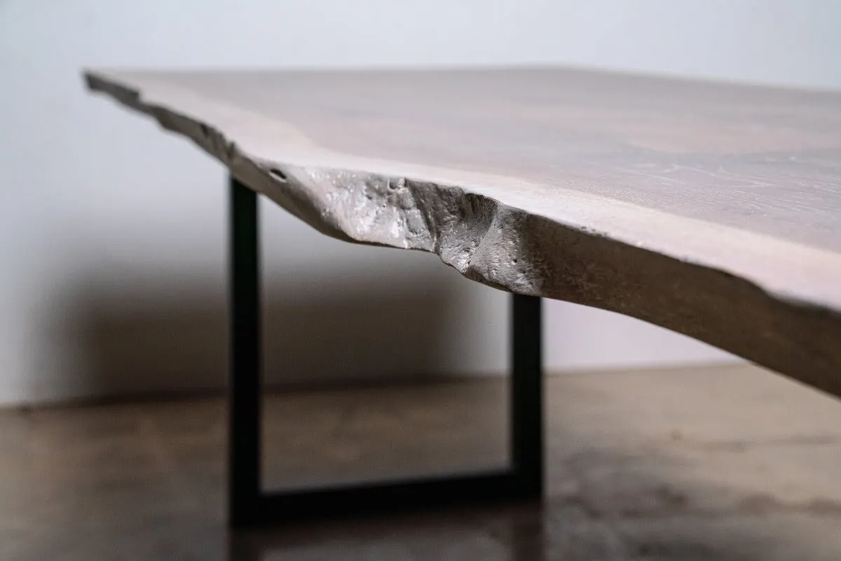 Sunrise Dining Table | Modern Wood and Steel Dining Table