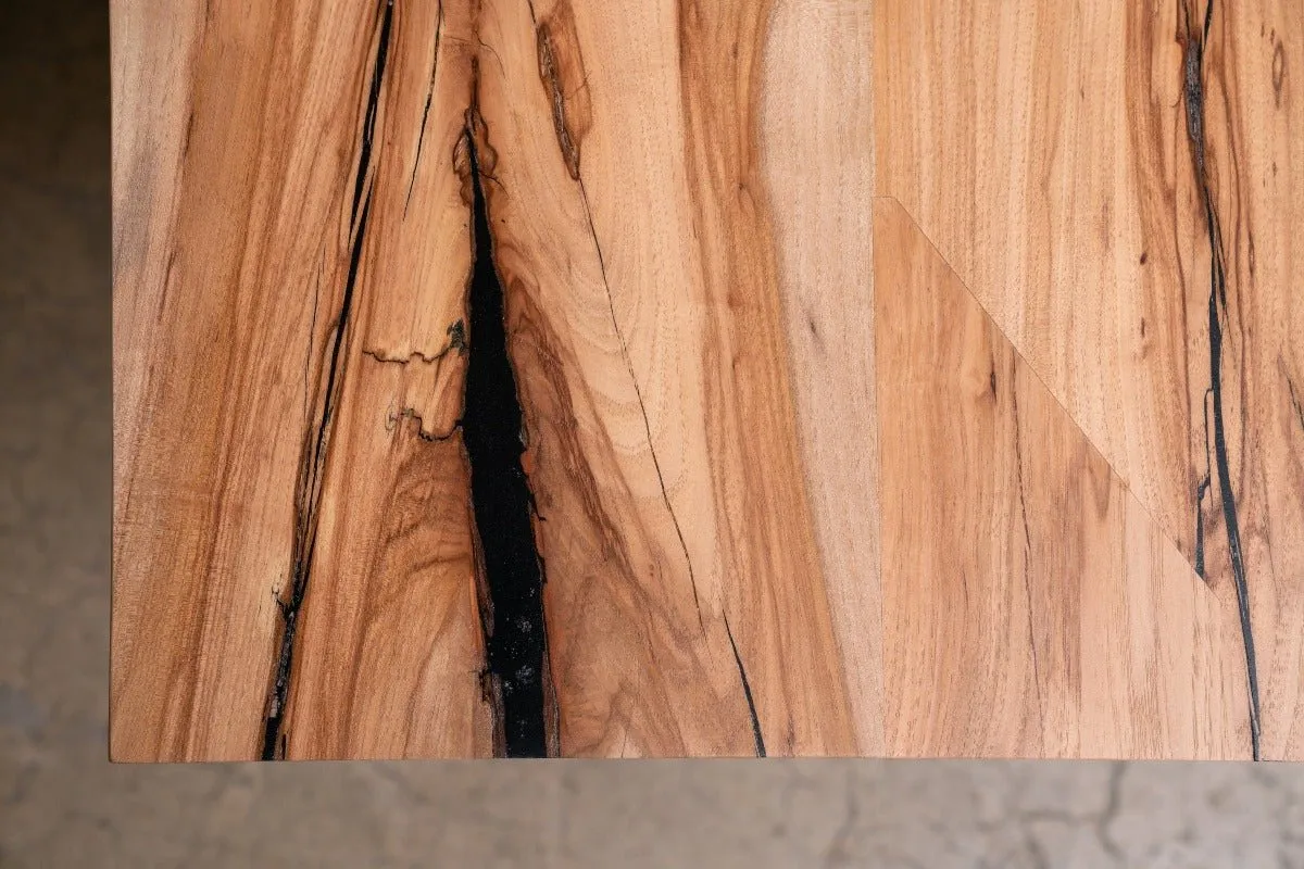 Sunrise Dining Table | Modern Wood and Steel Dining Table