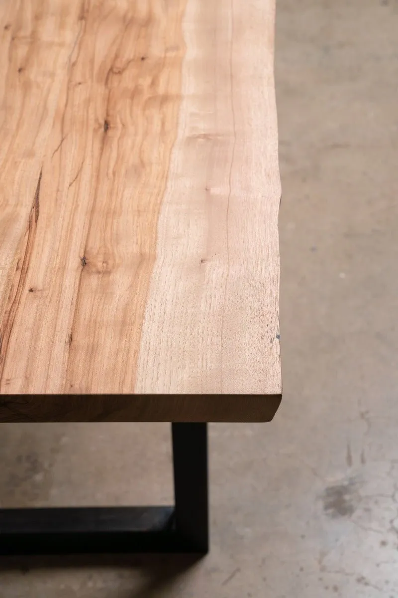 Sunrise Dining Table | Modern Wood and Steel Dining Table