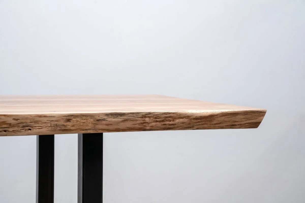 Sunrise Dining Table | Modern Wood and Steel Dining Table