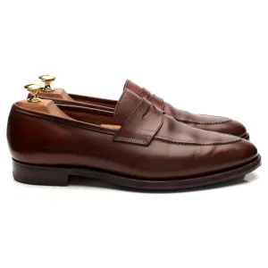 'Sydney' Brown Leather Loafers UK 8 E