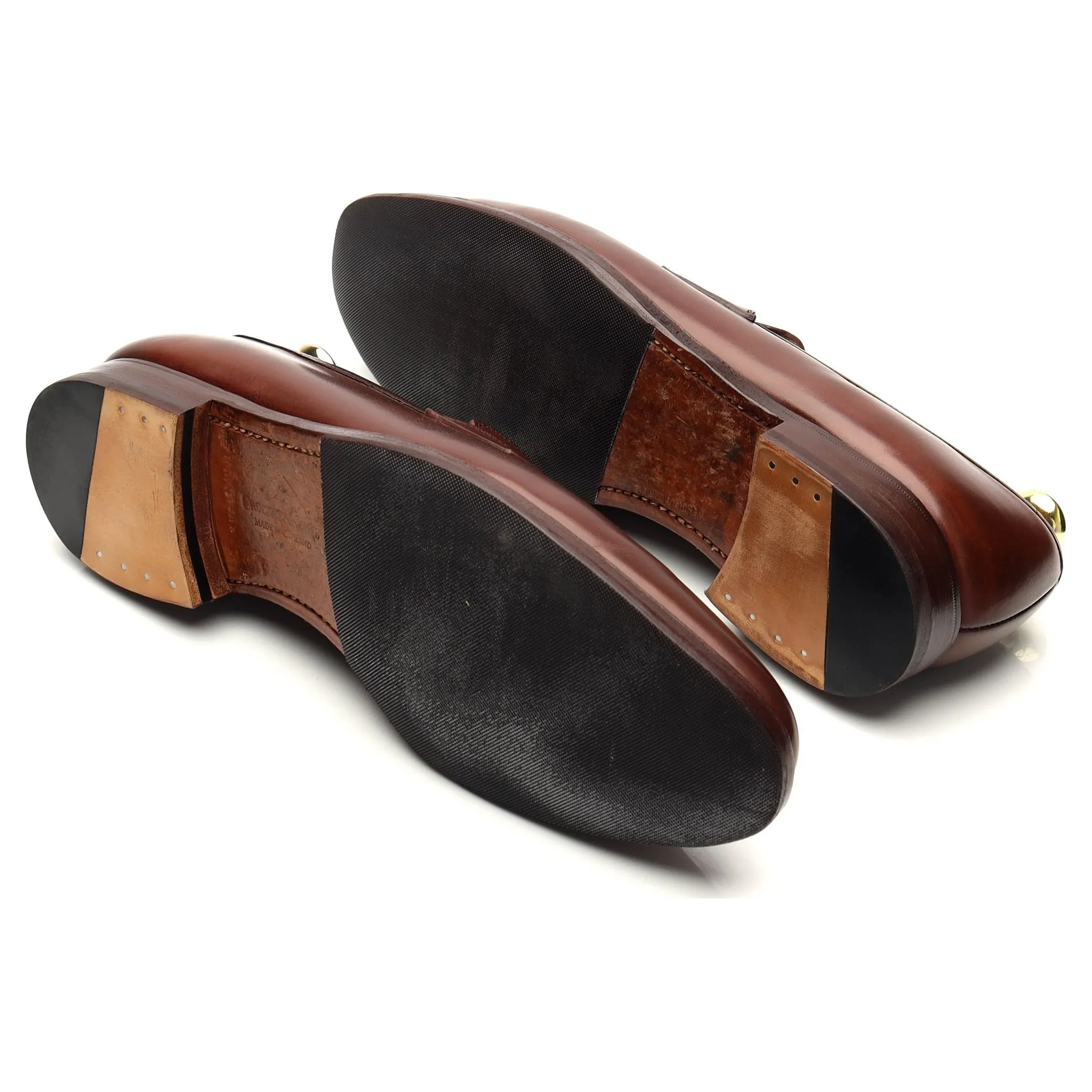 'Sydney' Brown Leather Loafers UK 8 E