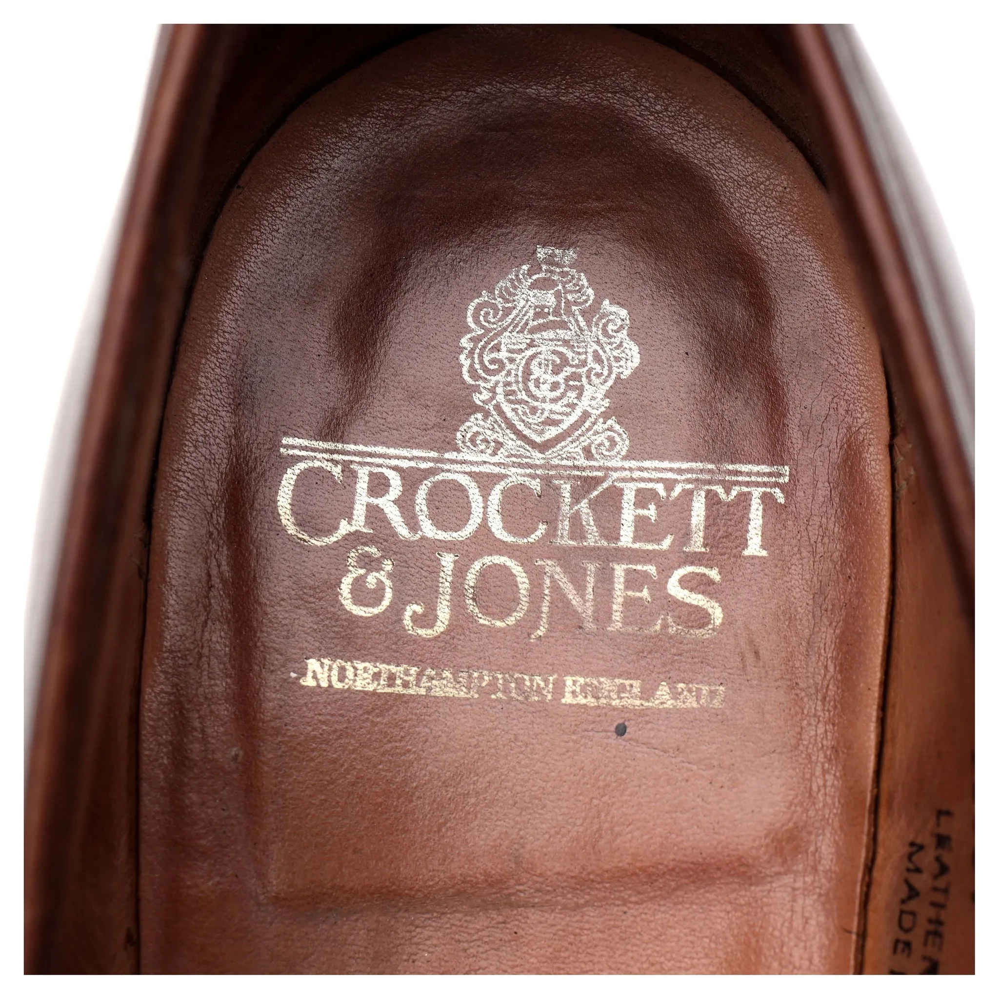 'Sydney' Brown Leather Loafers UK 8 E