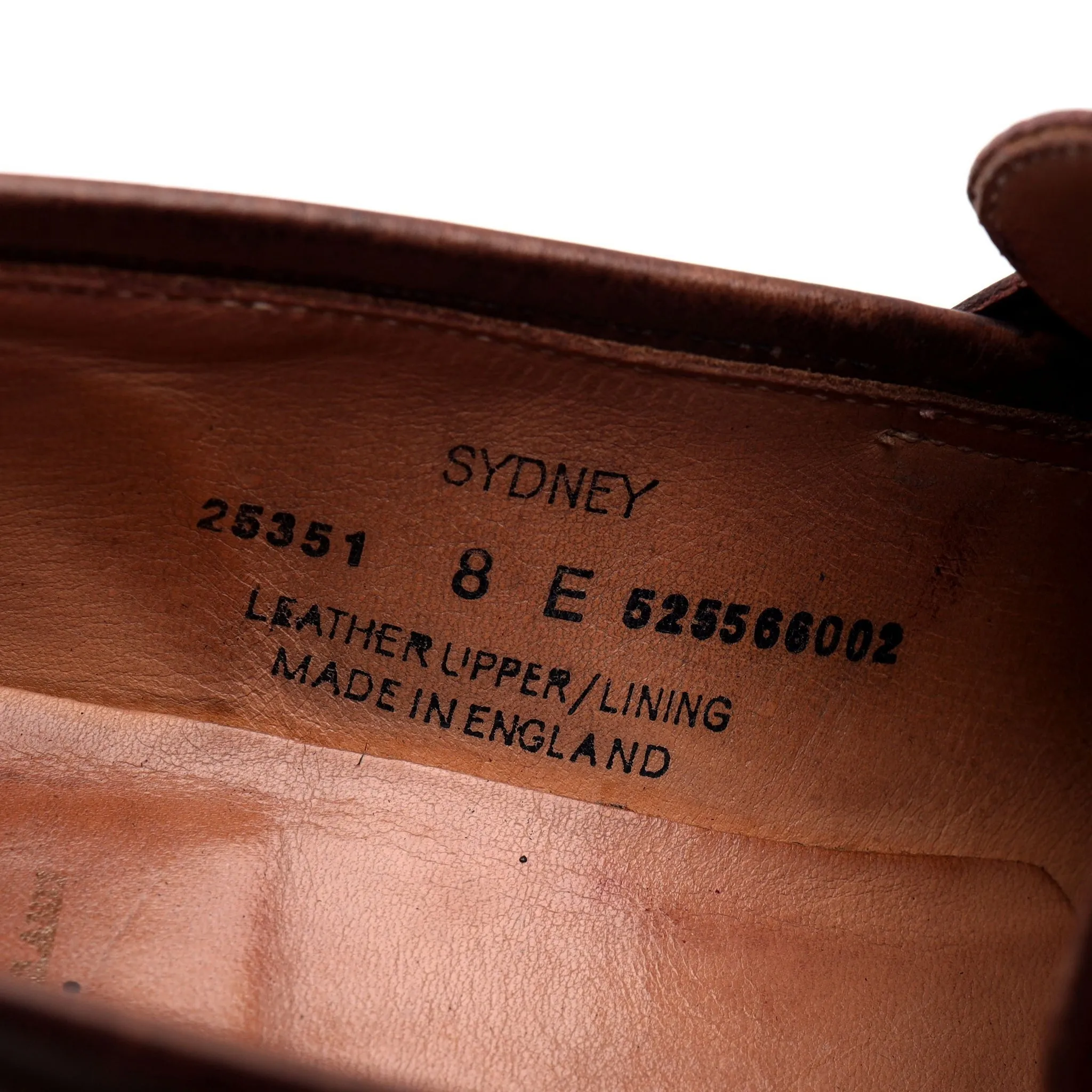 'Sydney' Brown Leather Loafers UK 8 E