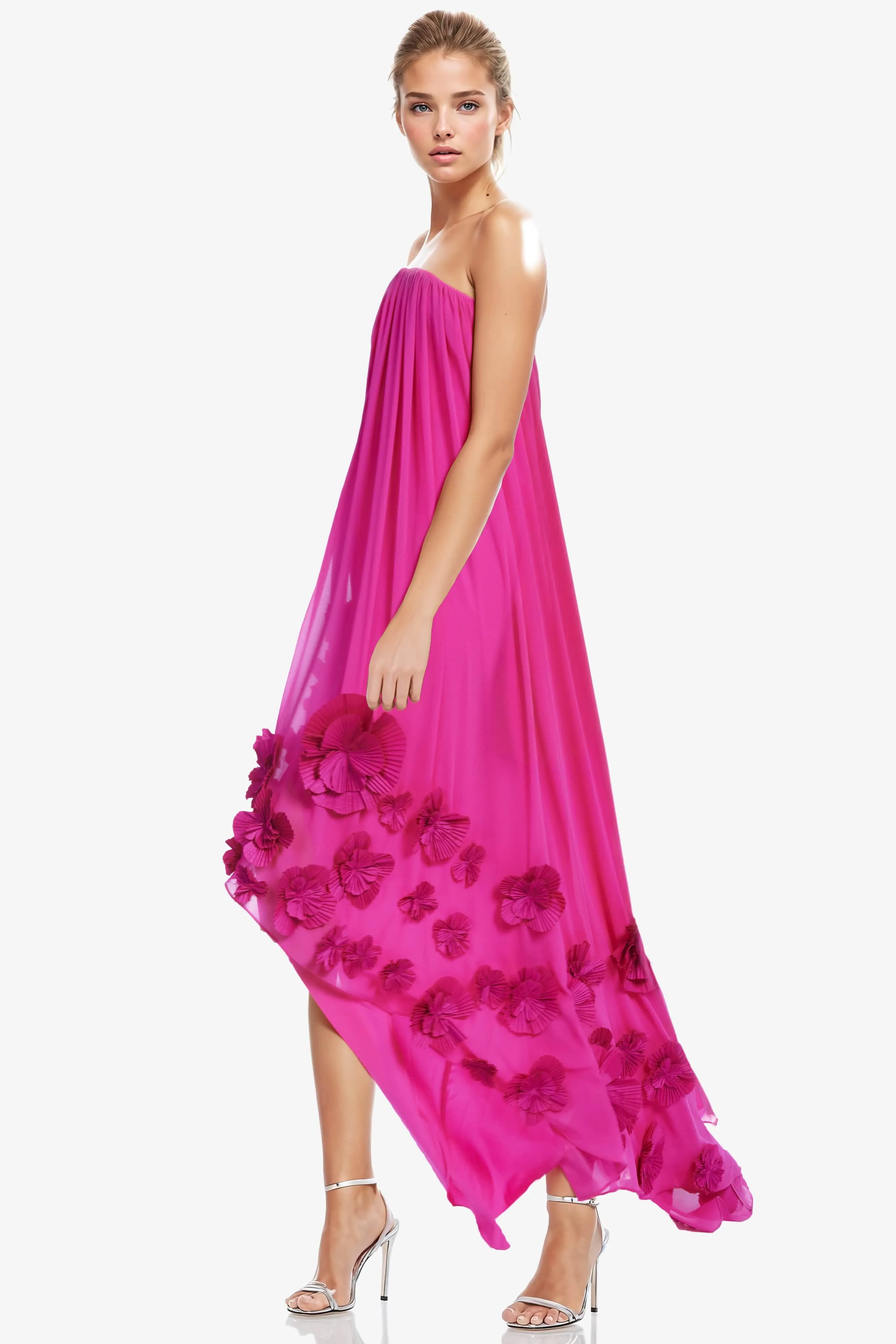 The Maeve Strapless Floral Maxi Dress