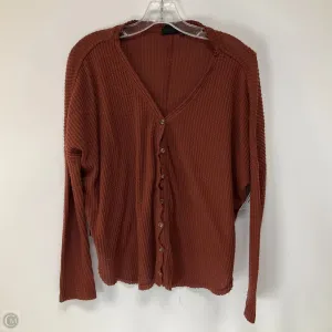 Top Long Sleeve By Urban Outfitters In Brown, Size: Xs