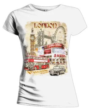 UA London Calling Fusion Piccadilly Circus Women's T-shirt (White)