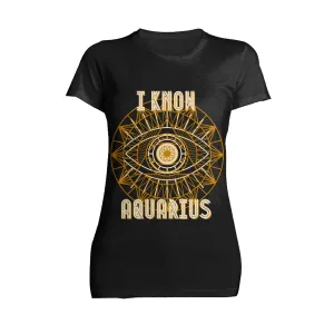 UA Supreme Star Sign Aquarius Women's T-shirt (Black)