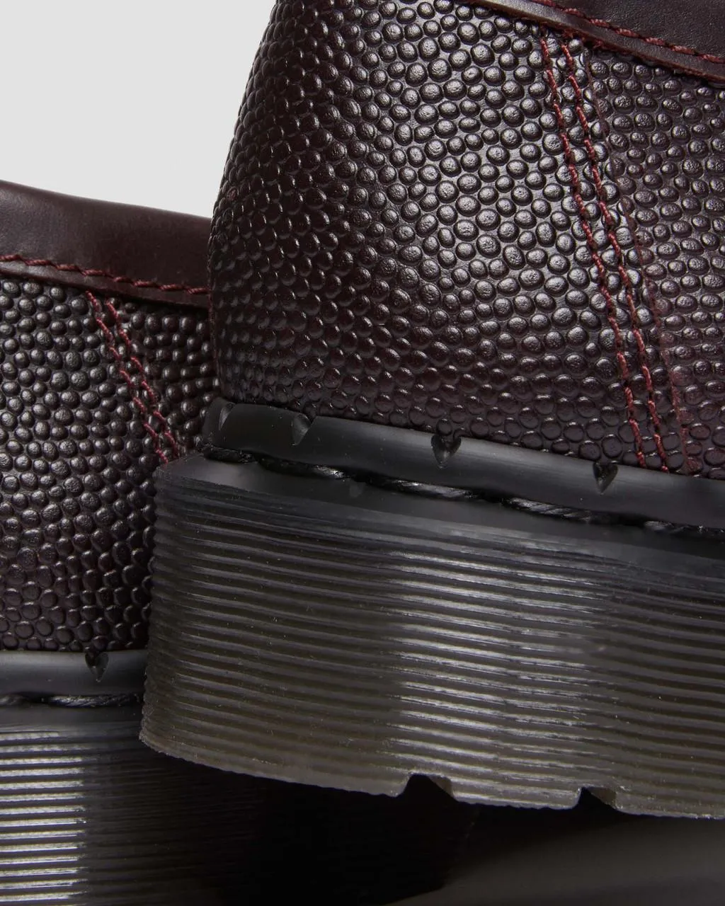 Unisex Adrian Snaffle Pebble Grain Leather Kiltie Loafers Oxblood