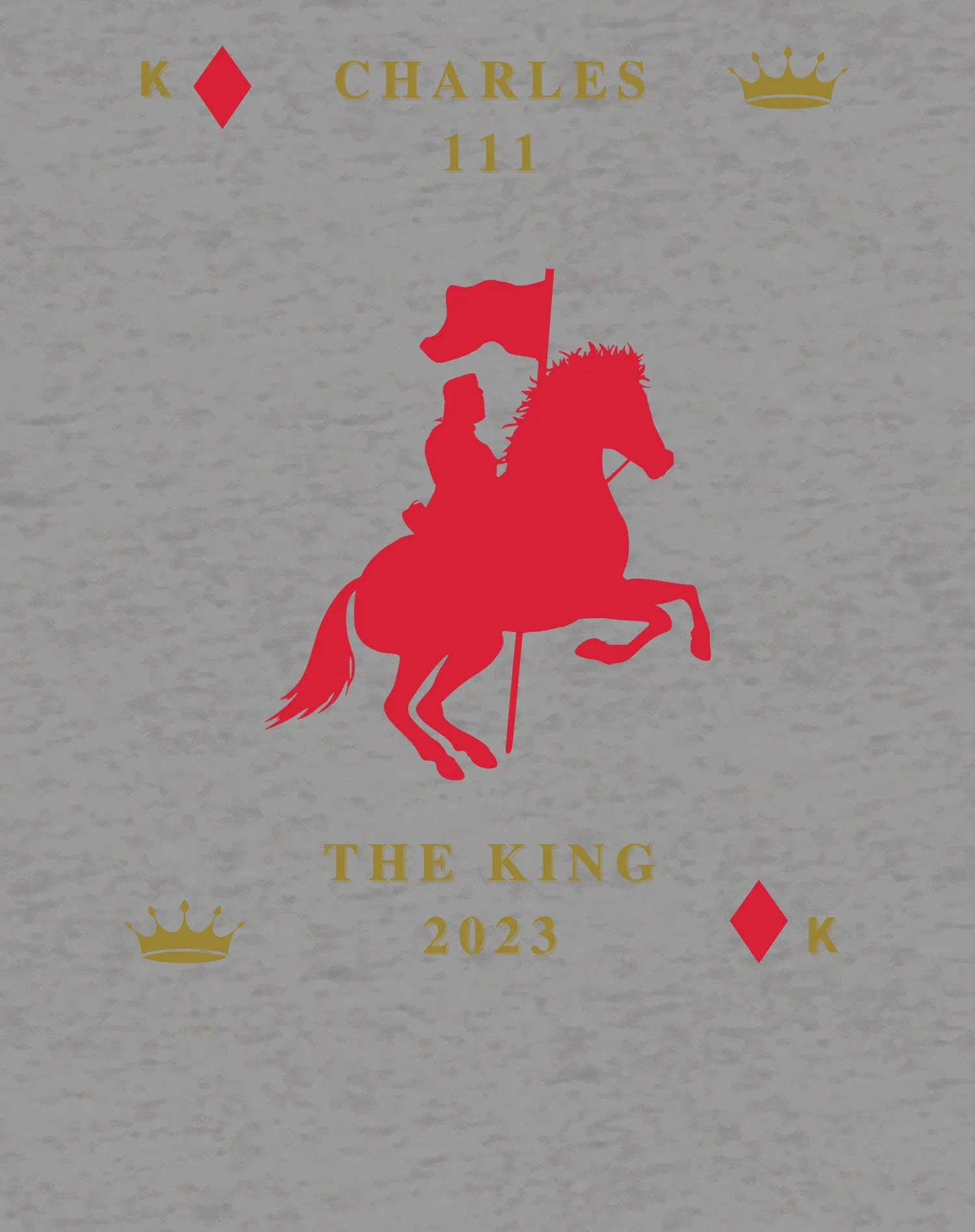 Urban Attitude Kings Coronation 2023 Silhouette Royal Knight Men's T-shirt