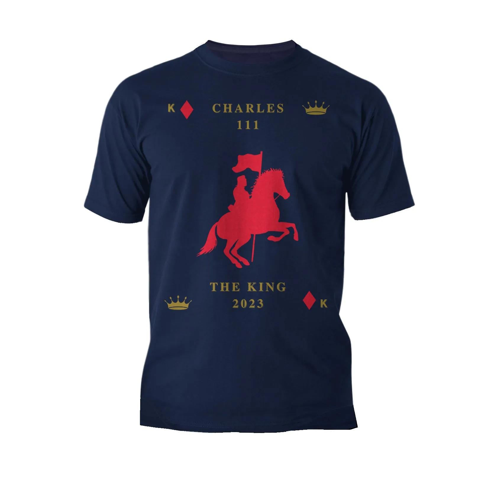 Urban Attitude Kings Coronation 2023 Silhouette Royal Knight Men's T-shirt