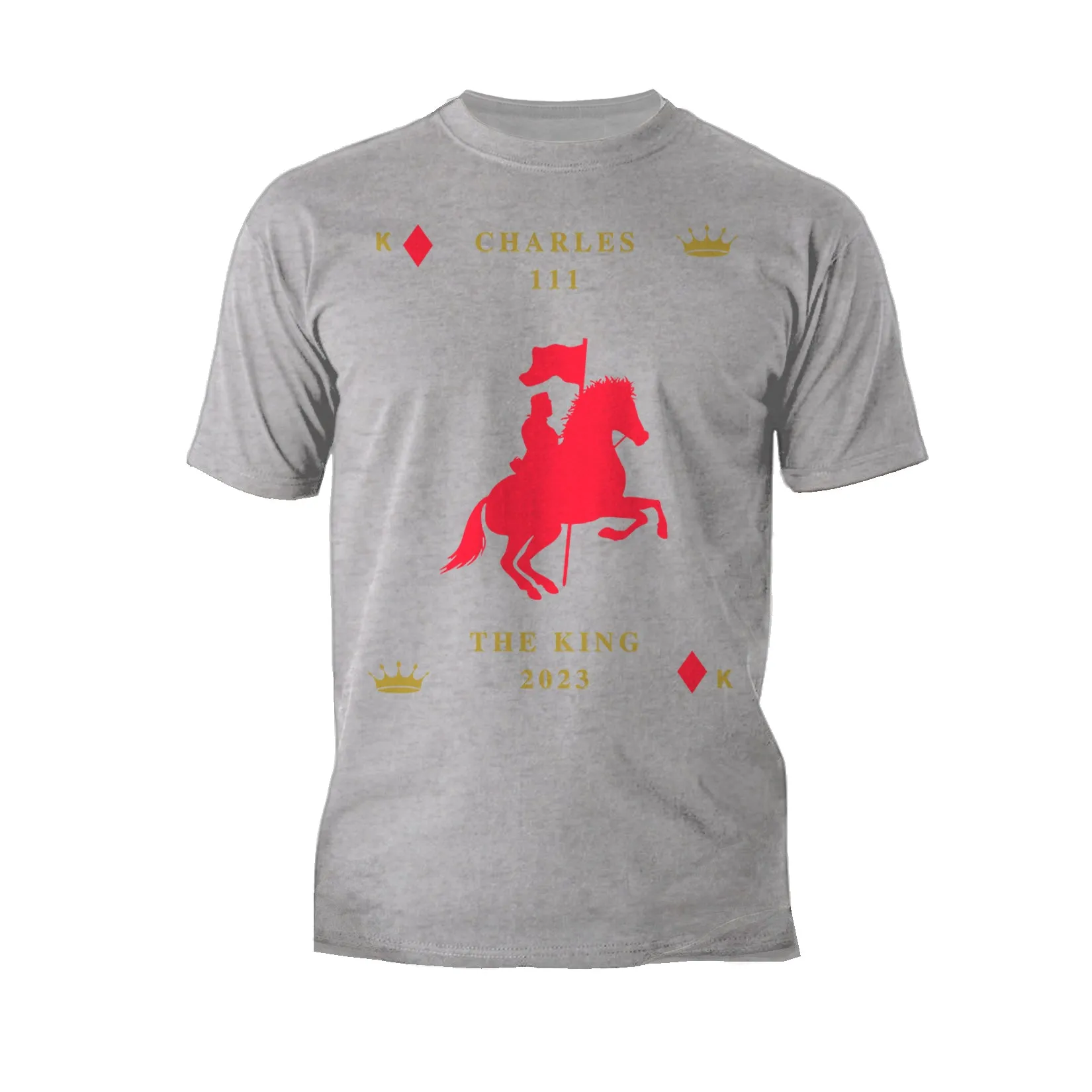 Urban Attitude Kings Coronation 2023 Silhouette Royal Knight Men's T-shirt