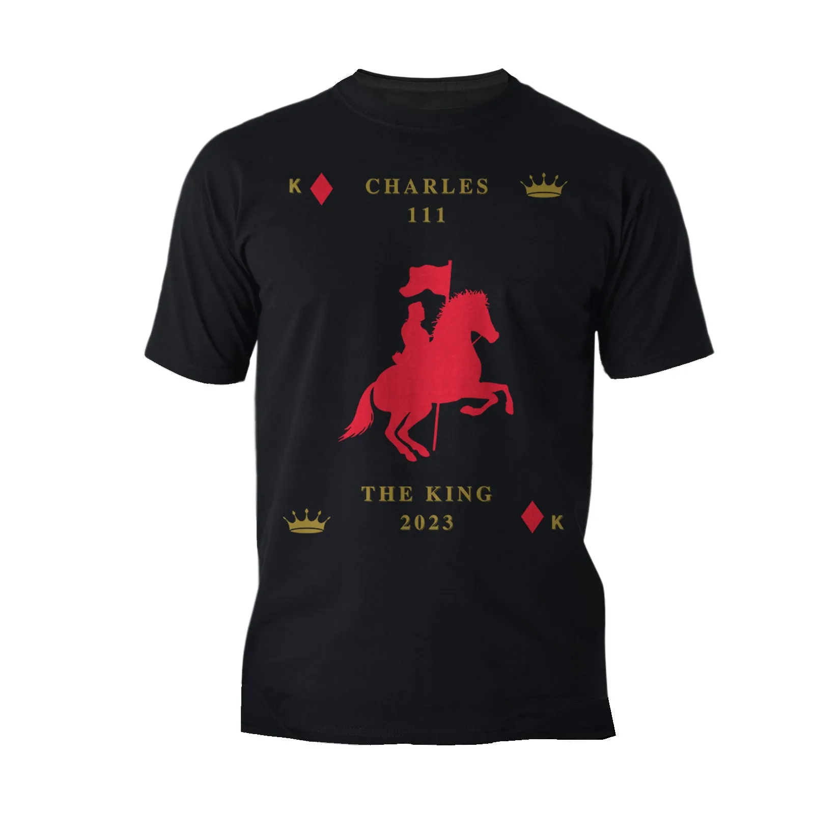 Urban Attitude Kings Coronation 2023 Silhouette Royal Knight Men's T-shirt