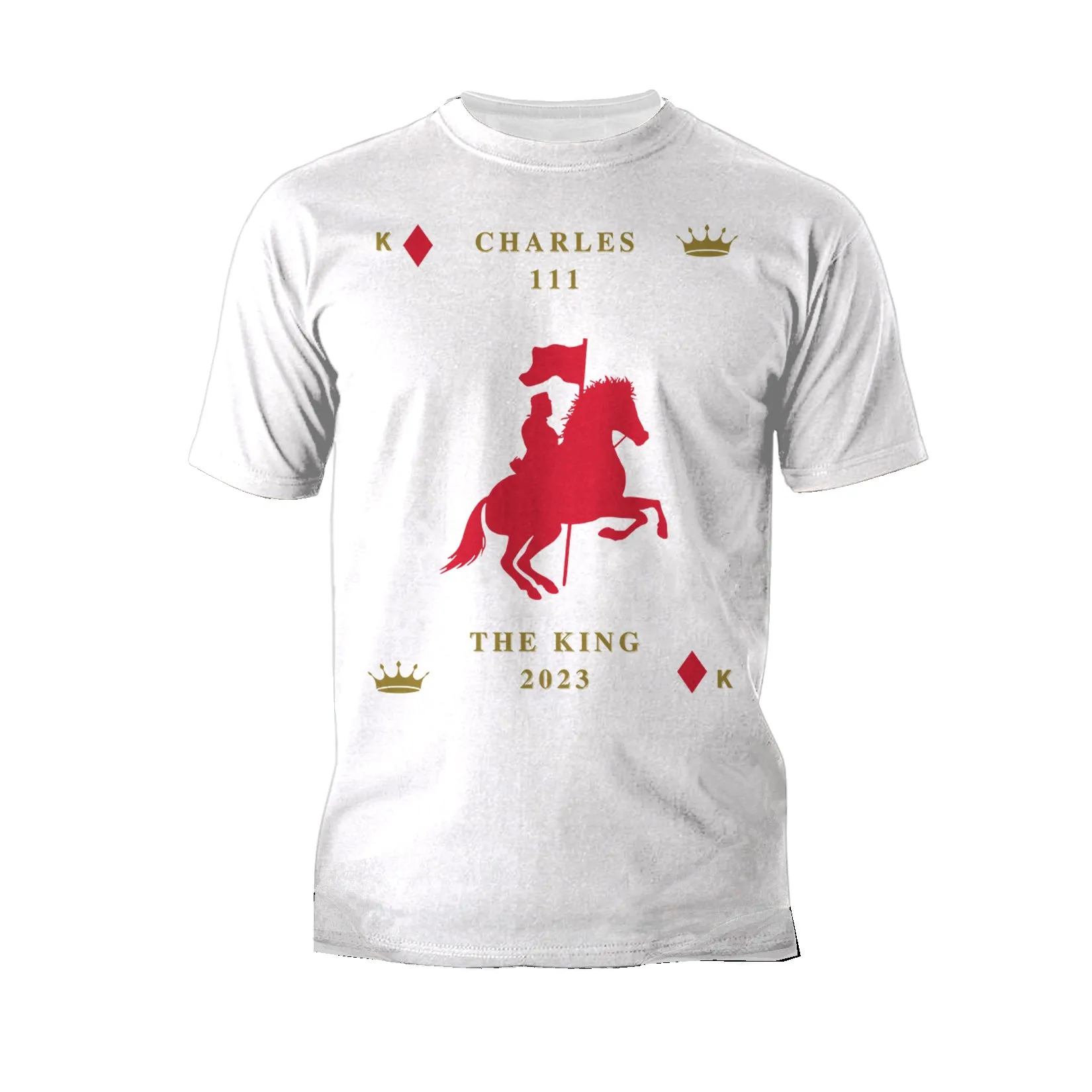 Urban Attitude Kings Coronation 2023 Silhouette Royal Knight Men's T-shirt