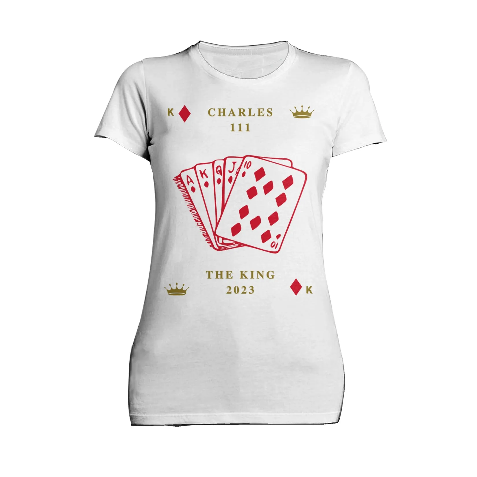 Urban Attitude Kings Coronation 2023 Stencil Royal Flush Women's T-shirt