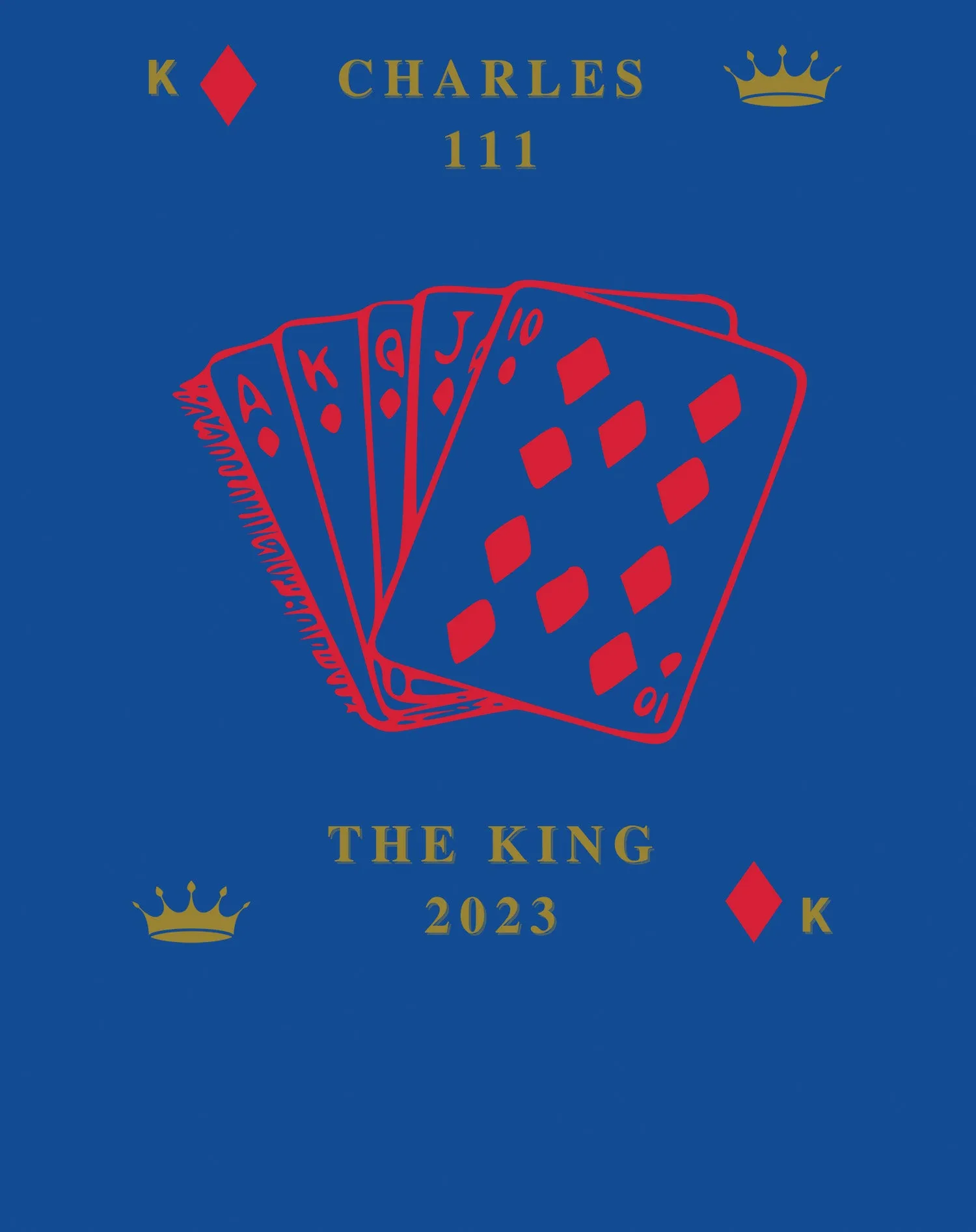 Urban Attitude Kings Coronation 2023 Stencil Royal Flush Women's T-shirt
