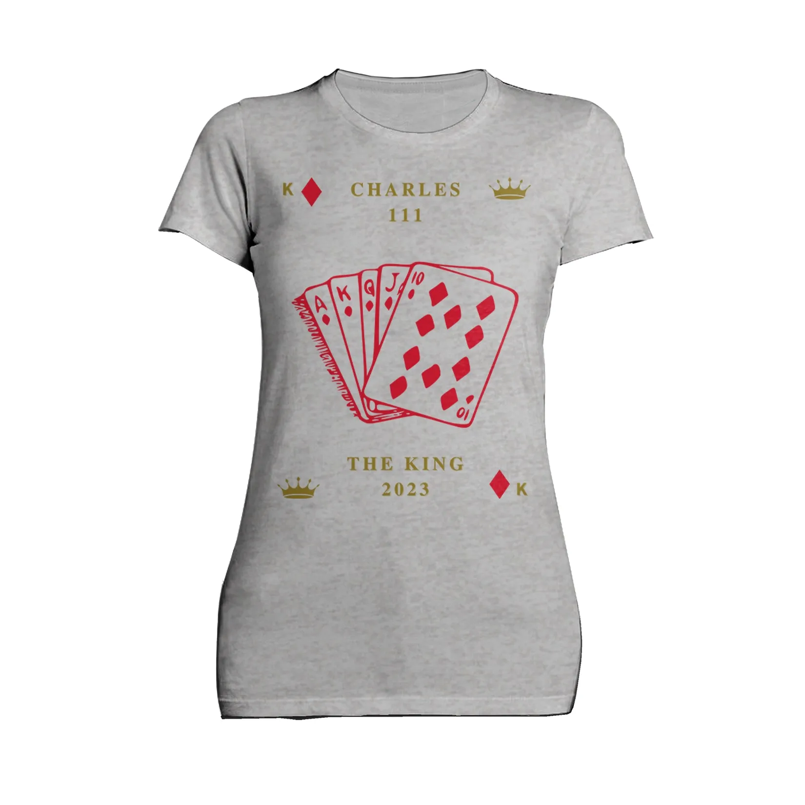 Urban Attitude Kings Coronation 2023 Stencil Royal Flush Women's T-shirt