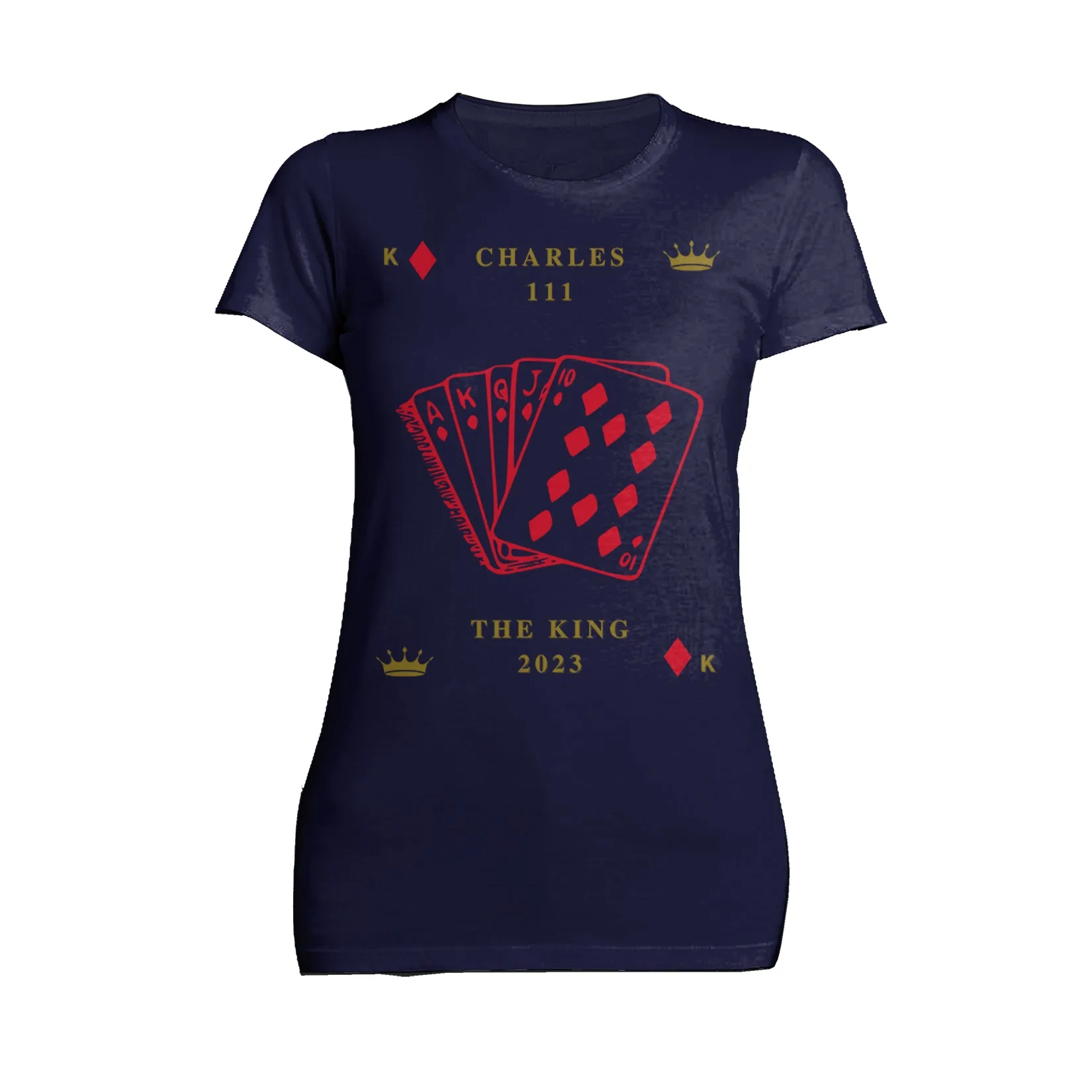 Urban Attitude Kings Coronation 2023 Stencil Royal Flush Women's T-shirt