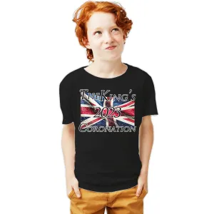 Urban Attitude Kings Coronation 2023 Union Jack Flag Flying Youth T-shirt