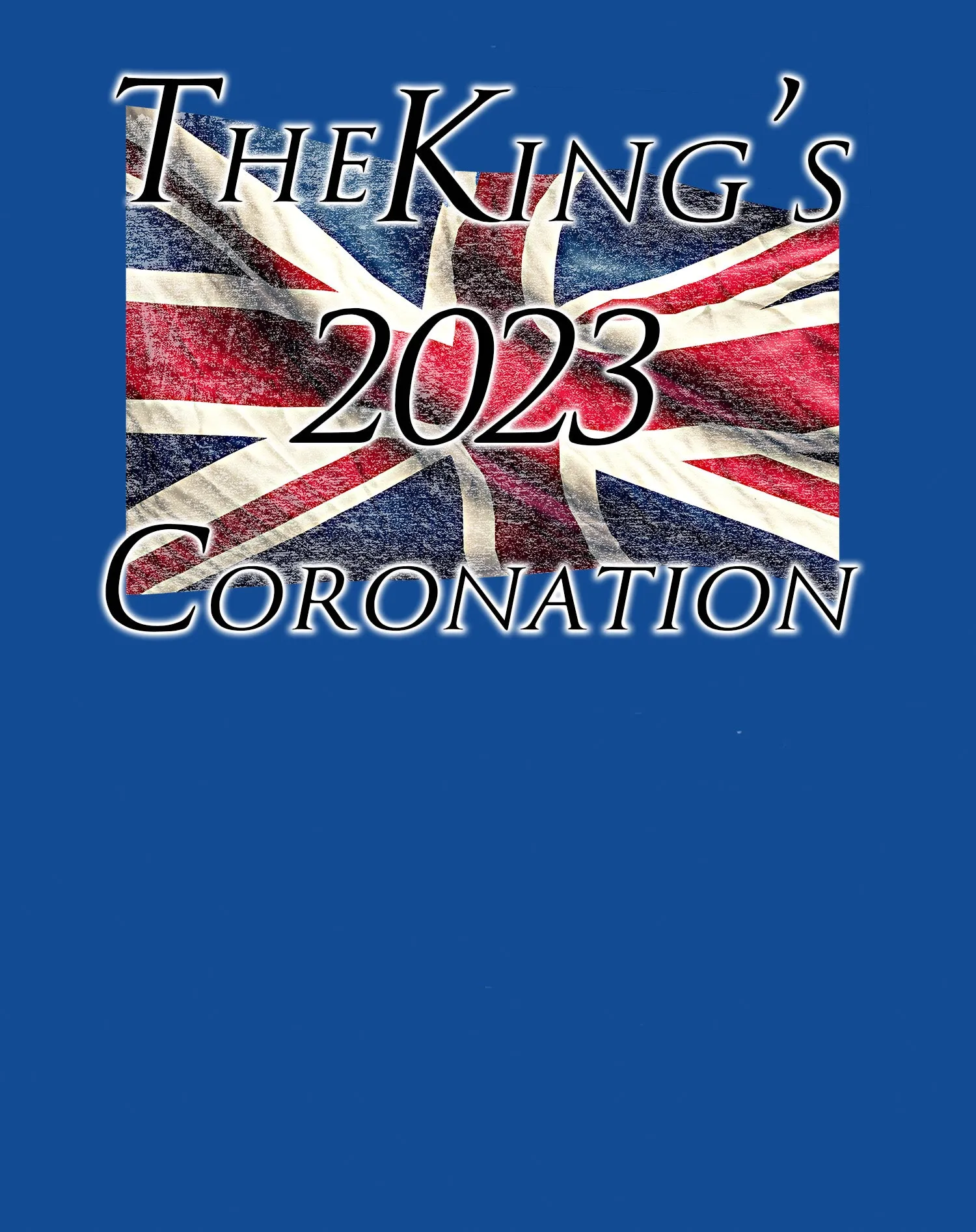 Urban Attitude Kings Coronation 2023 Union Jack Flag Flying Youth T-shirt