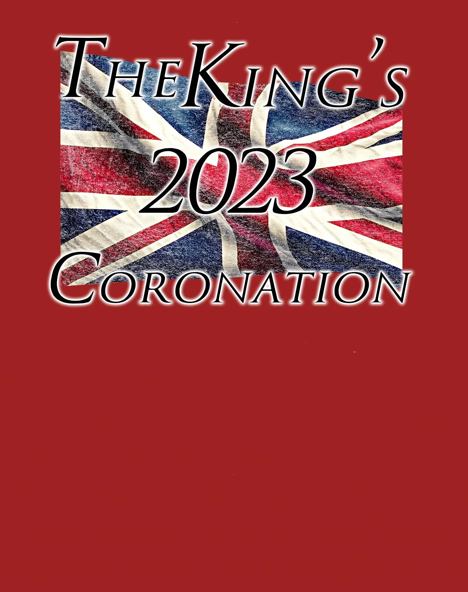 Urban Attitude Kings Coronation 2023 Union Jack Flag Flying Youth T-shirt