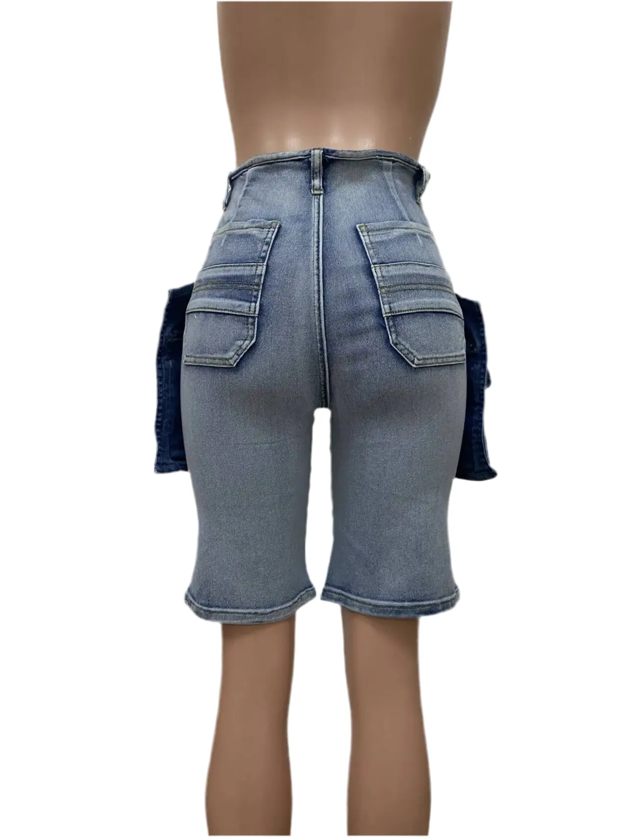 Urban Edge Cargo Denim Shorts