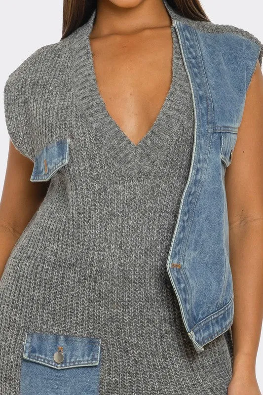 Urban Edge Knit Dress