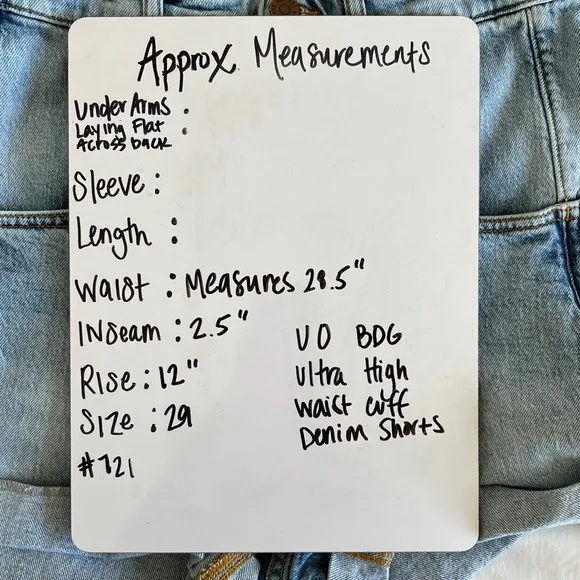 Urban Outfitters BDG Ultra High Waist Cuff Denim Shorts Size 29