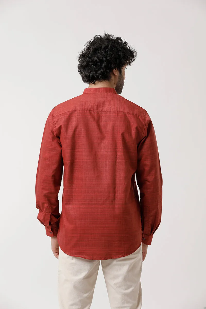 Urban - Red Short Kurta for Men | Uathayam