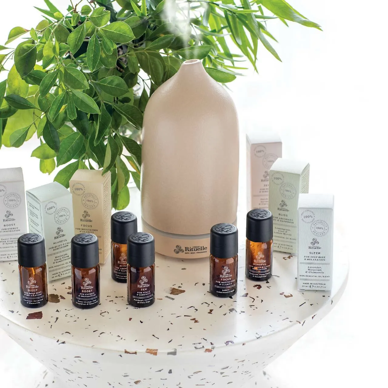 Urban Rituelle Natural Remedy Boost: Sweet Orange, Pink Grapefruit & Spearmint 100% Essential Oil Blend | 10ml