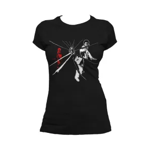 US Brand X Future Retro Blaxploitation Bad Mutha Official Women's T-shirt (Black)