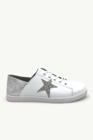 Vicki™ White   Glitter Star