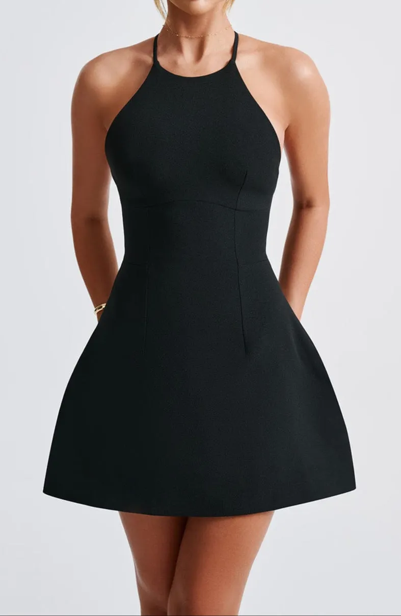 Violetta Mini Dress - Black 