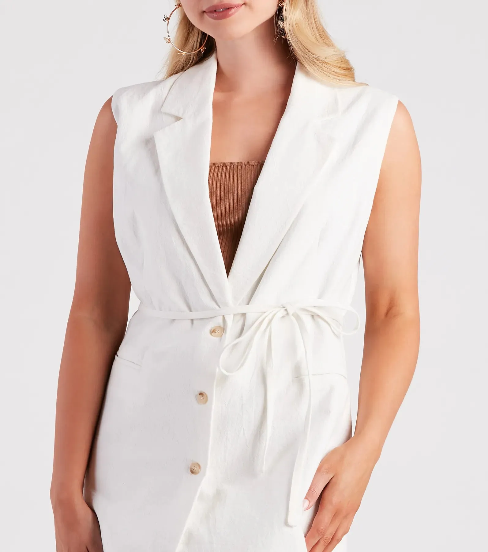 Weekend State Of Mind Long Cotton Vest