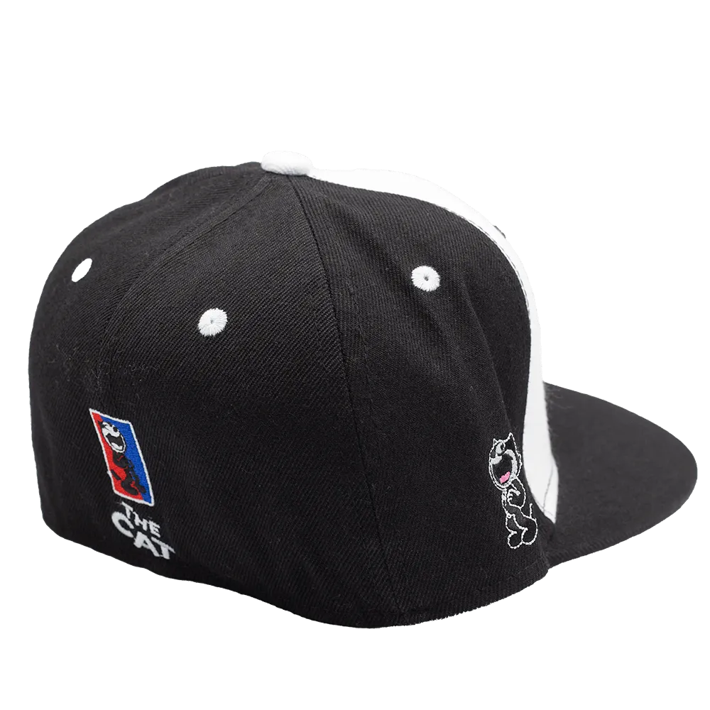 WHITE FRONT FELIX THE CAT FITTED HAT